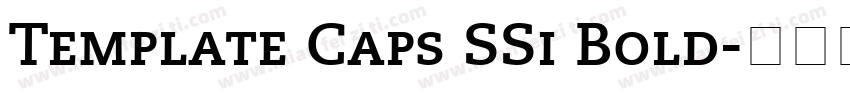 Template Caps SSi Bold字体转换